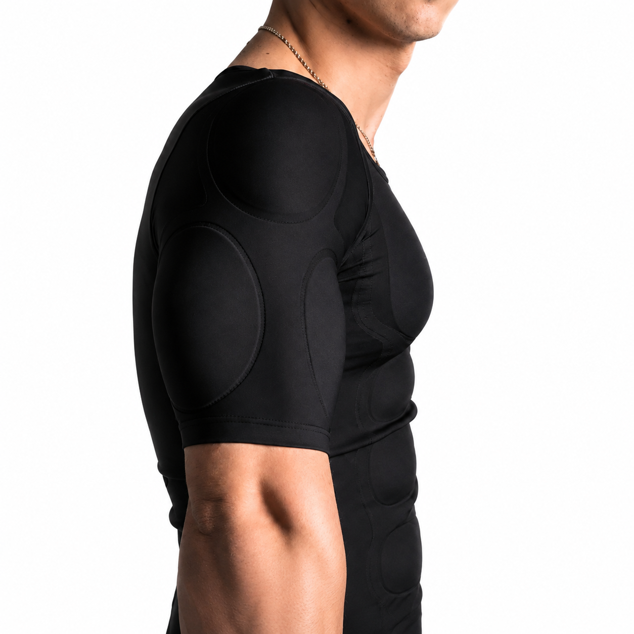 BLACK 3D MUSCLE SHIRT
