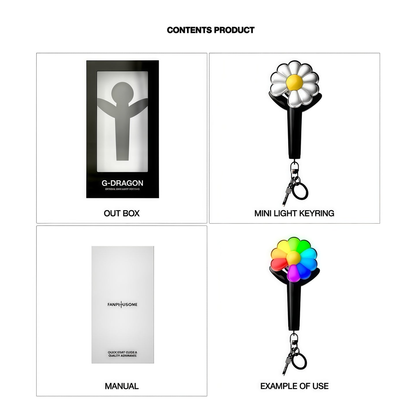 G-DRAGON Lightstick Keychain [MINI]