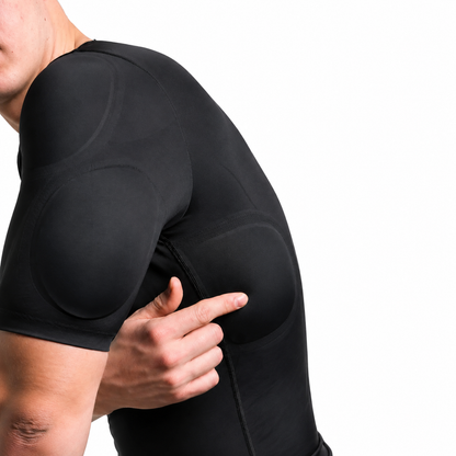 BLACK 3D MUSCLE SHIRT